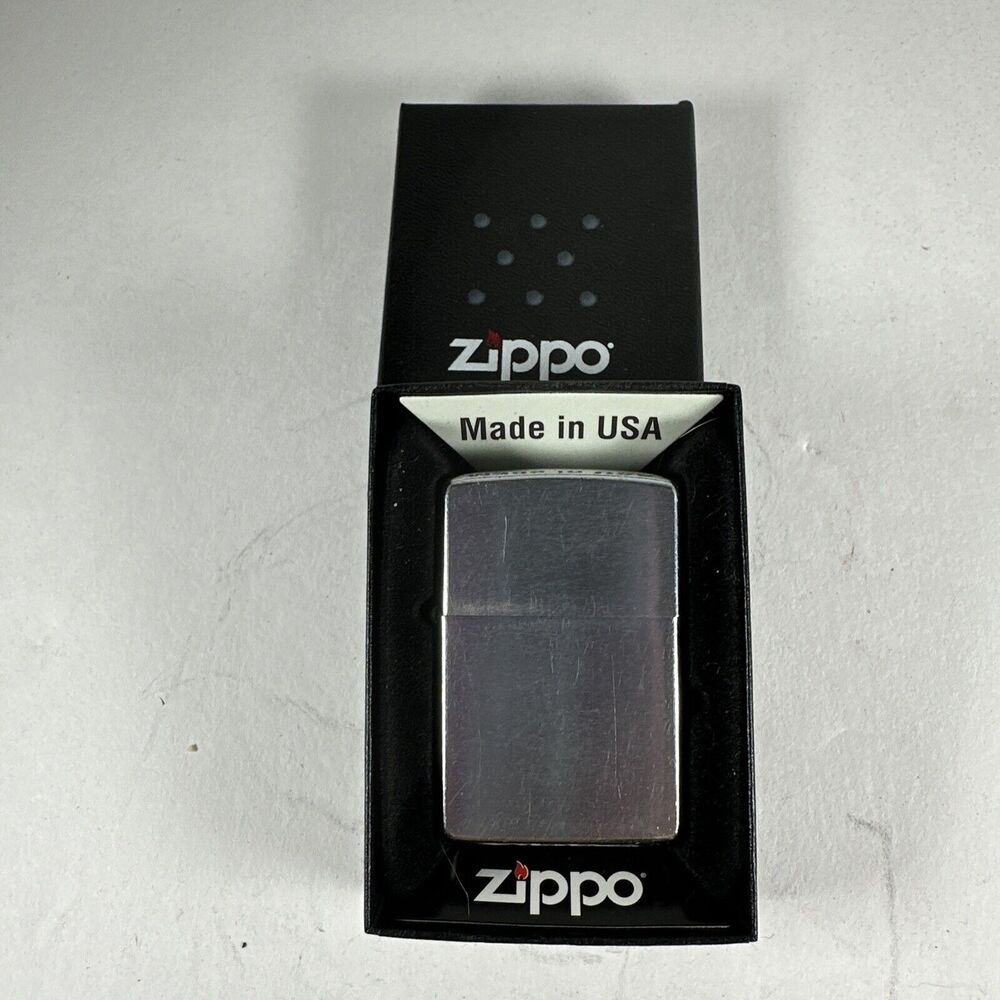 Zippo Standard Classic Street Chrome Lighter Bradford Pa